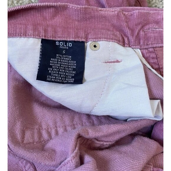 Vintage Solid Jeans Angel Bootcut Stretch Corduroy Pants Pink Cigarette Sz 5 - Picture 12 of 15